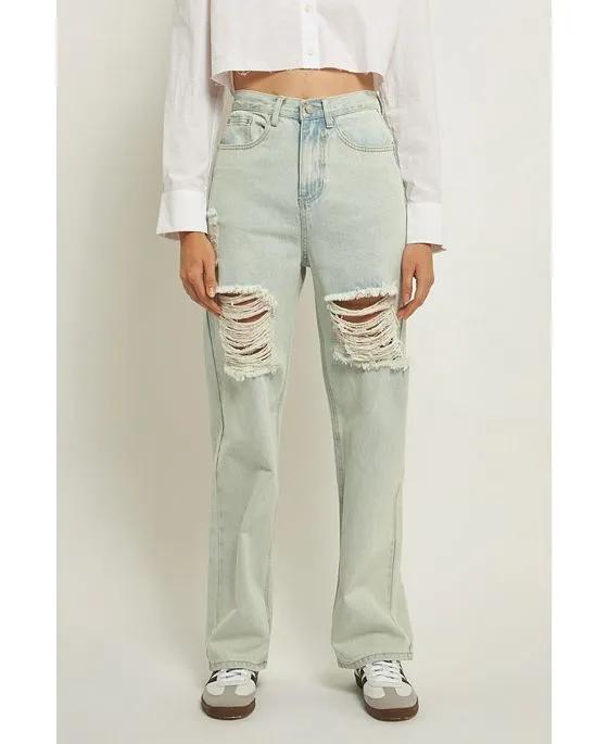 Women's Destroyed Jeans