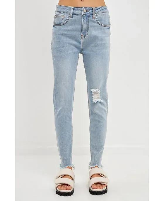 Women's Destroyed Skinny Jeans