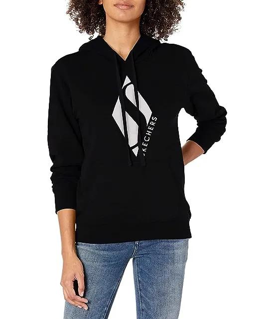 Women's Diamond Logo Pullover Hoodie Sweatshirt