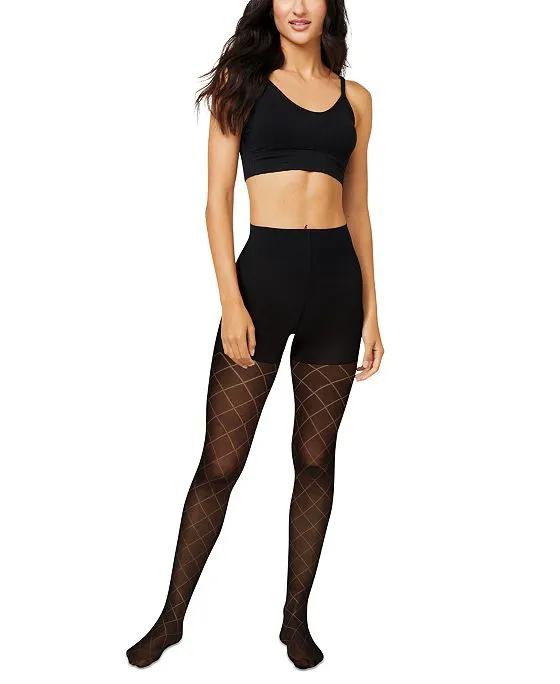 Women's Diamond Outline Control Top Tights HG0017