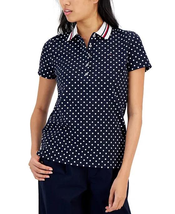 Women's Dotted Polo Shirt