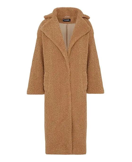 Women's Double-Breasted Faux Fur Coat