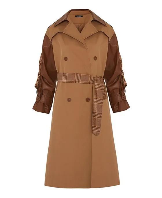 Women's Double-Breasted Trench Coat