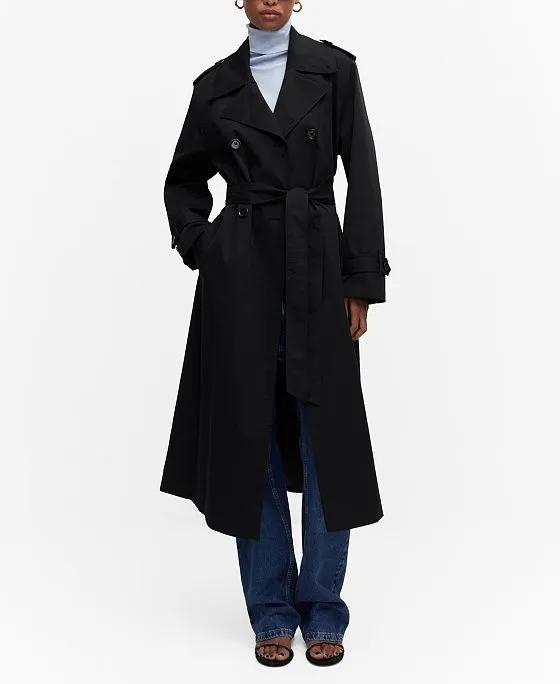 Women's Double-Button Trench Coat