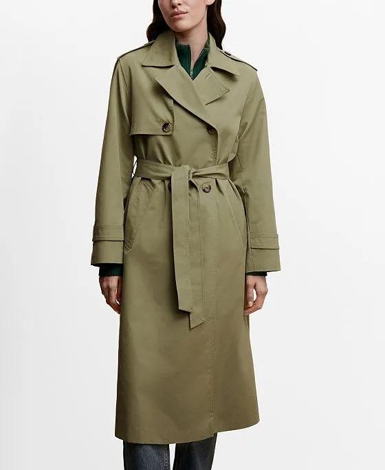 Women's Double-Button Trench Coat