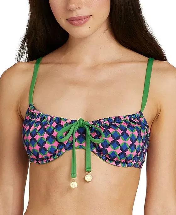 Women's Drawstring-Neck Bikini Top
