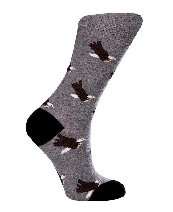 Women's Eagles W-Cotton Dress Socks with Seamless Toe Design, Pack of 1