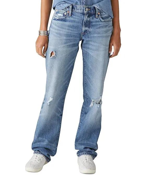 Women's Easy Rider Bootcut Distress Jeans 