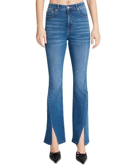 Women's Elia Split-Hem Flare-Leg Jeans