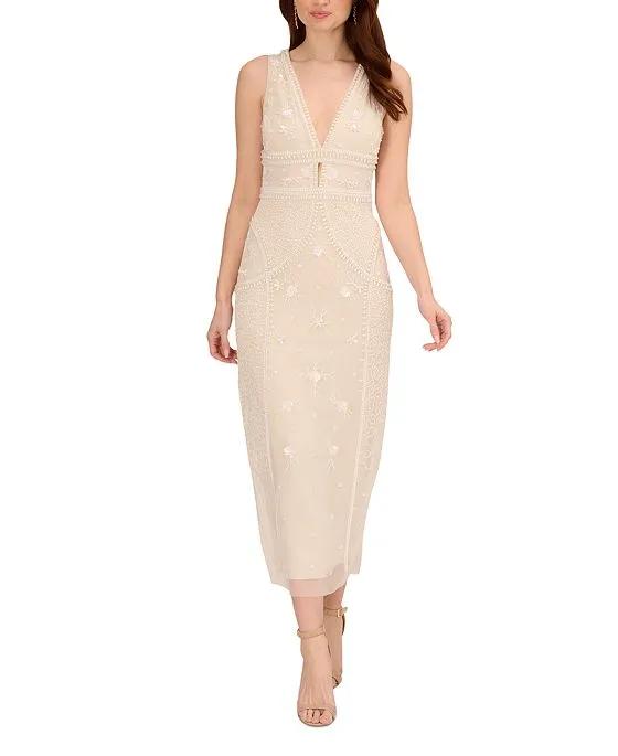 Women's Embellished Ankle-Length Gown