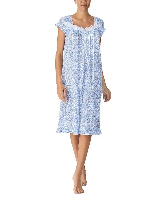 Women's Embellished Cap-Sleeve Waltz Nightgown