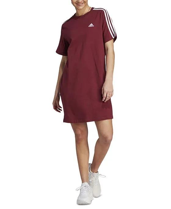 Women's Essential 3-Stripes Boyfriend T-Shirt Dress