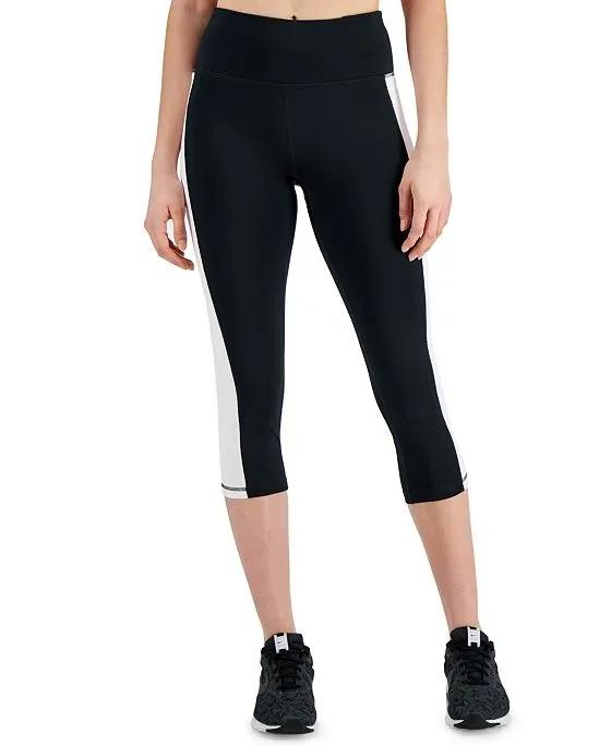Women's Essentials Colorblocked Cropped Leggings, Created for Macy's