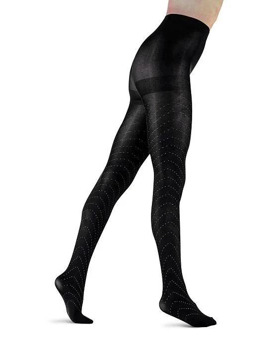 Women's European Made Dotted Ring 1 Pair of Tights