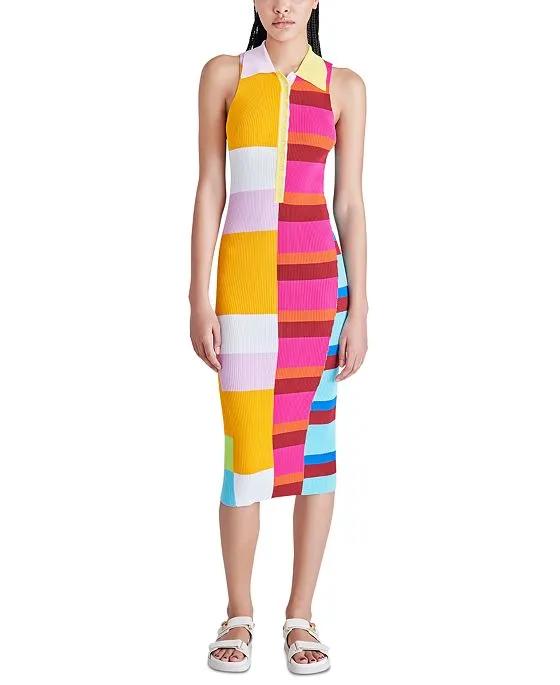 Women's Evelyn Color-Blocked Midi Dress