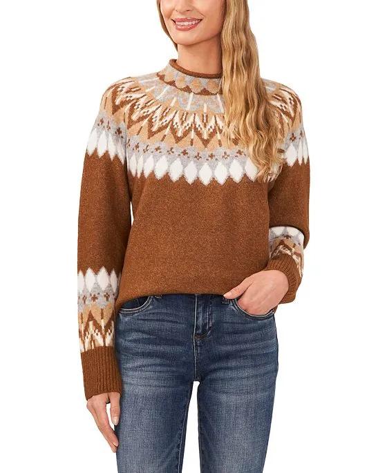 Women's Fair Isle Long Sleeve Sweater