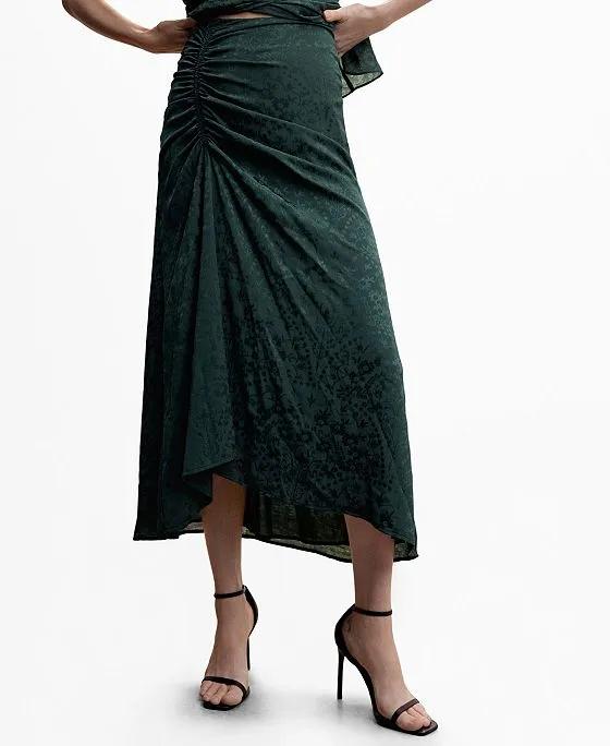 Women's Falda Midi Jacquard Skirt