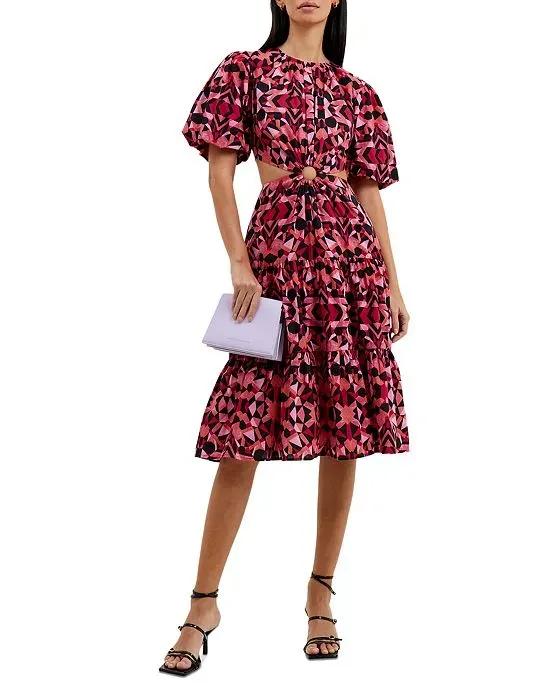 Women's Felicity Cotton Cutout Midi Dress