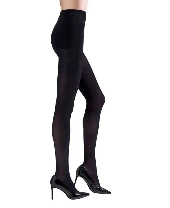 Women's Firm Fitting Opaque Control Top Tights 2 Pack