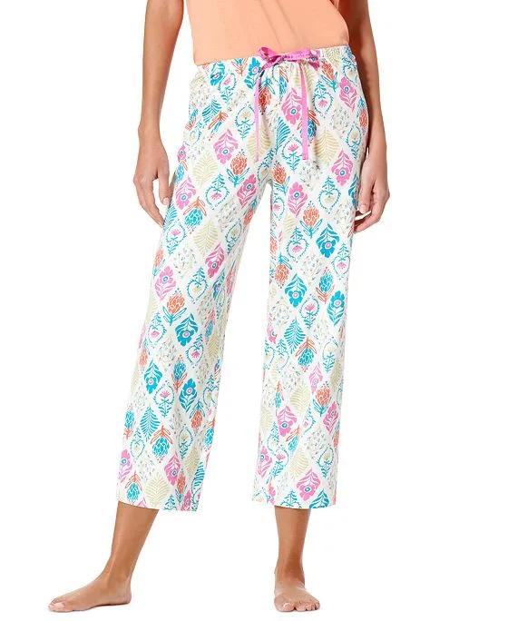 Women's Floral Elements Capri Pajama Pants