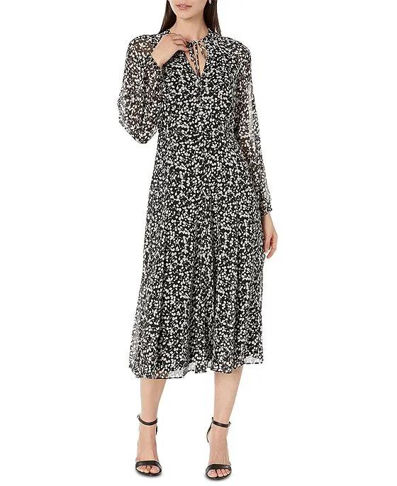 Women's Floral-Print A-Line Dress