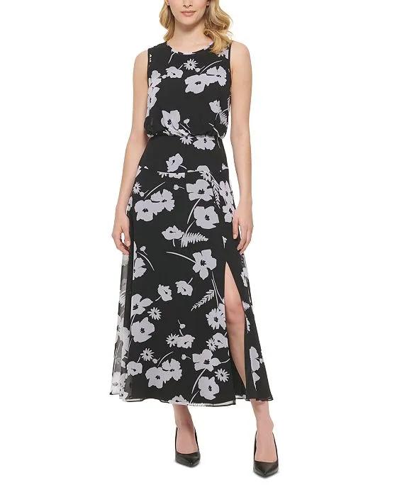 Women's Floral-Print Maxi Dress
