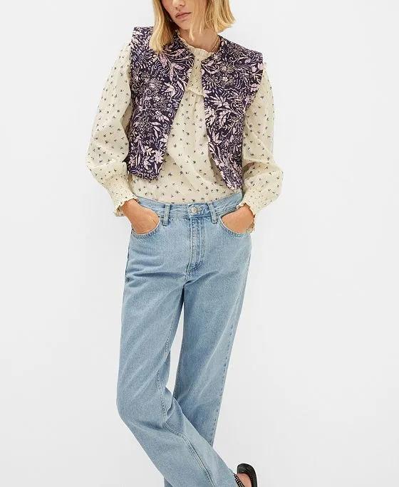 Women's Floral Quilted Gilet