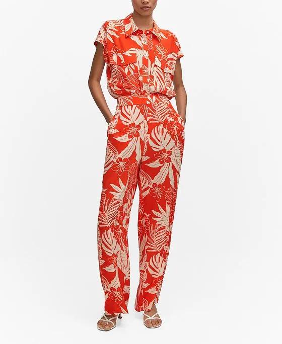 Women's Flowy Printed Pants