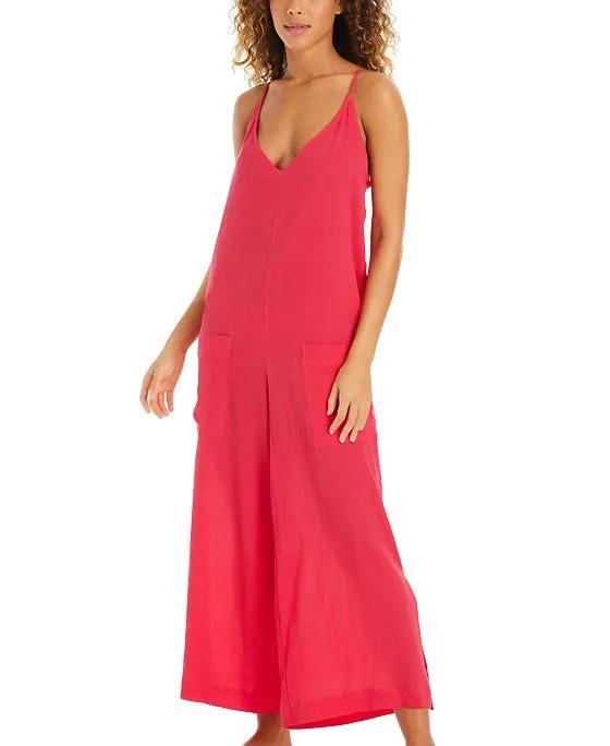 Women's Fresh Squeezed Sleeveless Cover-Up Jumpsuit