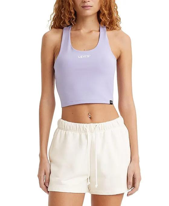 Women's Graphic Racer Cropped Tank Top
