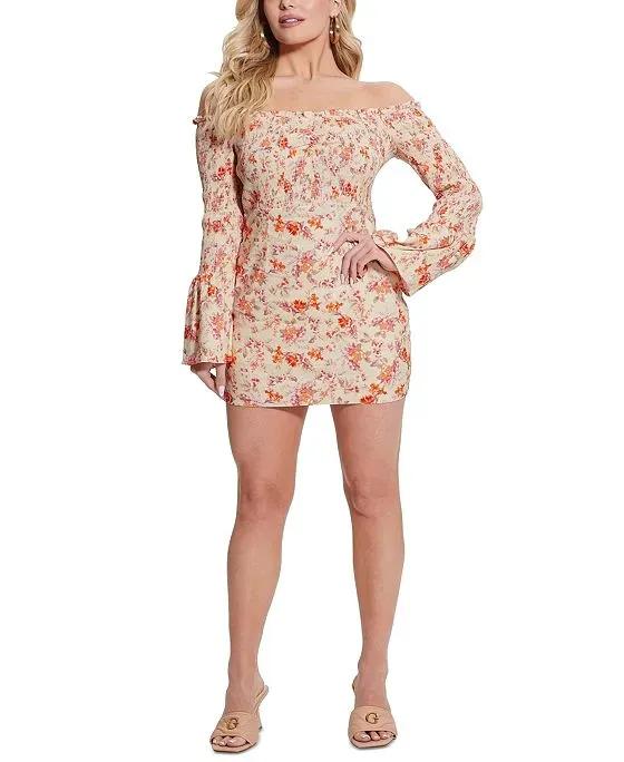Women's Hailey Off-The-Shoulder Printed Minidress