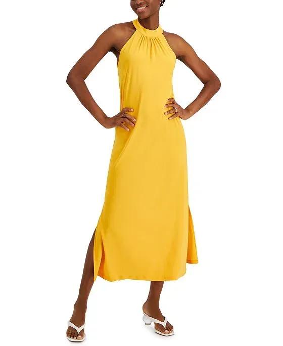 Women's Halter Side-Slit Dress, Created for Macy's