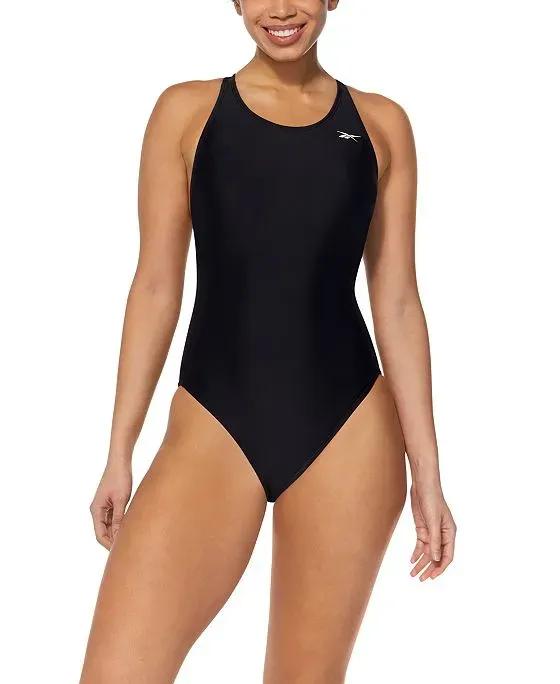 Women's High-Neck Athletic One-Piece Swimsuit
