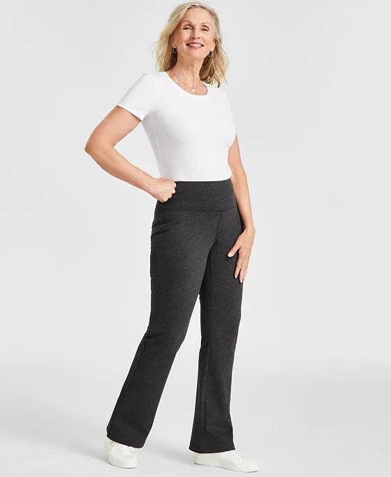 Women's High-Rise Bootcut Ponte-Knit, Created for Macy's