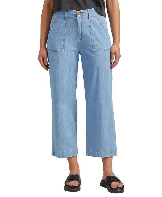 Women's High Rise Cropped Utility Jeans