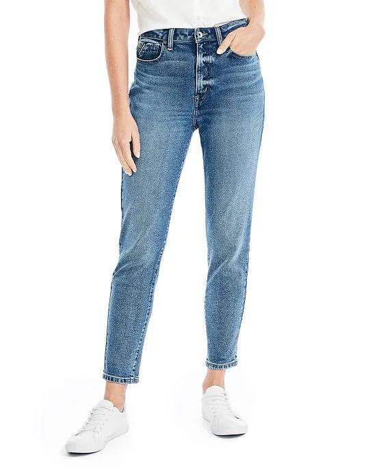Women's High-Rise Relaxed Fit Denim Pants