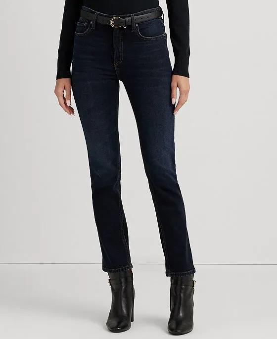 Women's High-Rise Straight Ankle Jeans