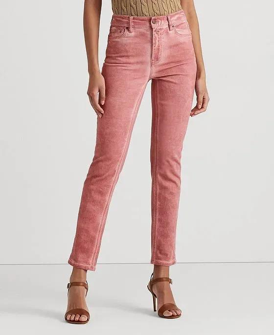 Women's High-Rise Straight Ankle Jeans