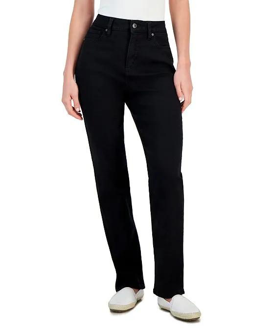 Women's High Rise Straight-Leg Jeans, Created for Macy's