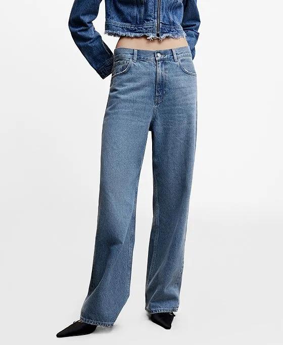 Women's High-Waist Wideleg Jeans