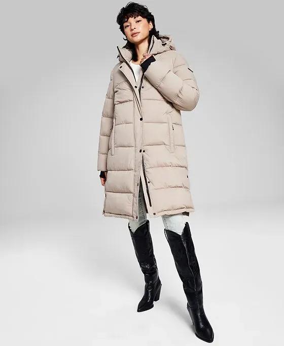 Women's Hooded Puffer Coat, Created for Macy's