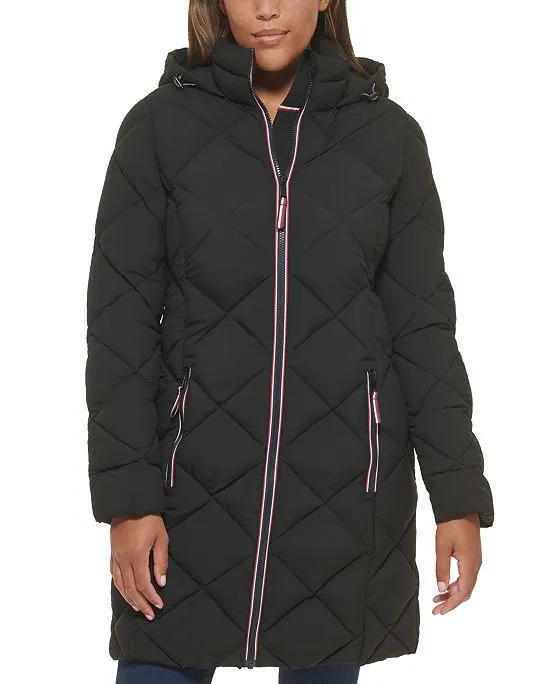 Women's Hooded Quilted Puffer Coat