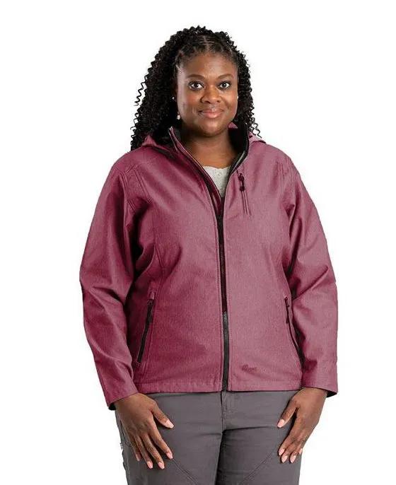 Women's Hooded Softshell Jacket Plus Size