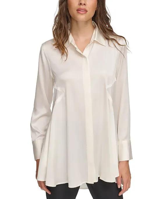 Women's Iconic Collared High-Low Tunic
