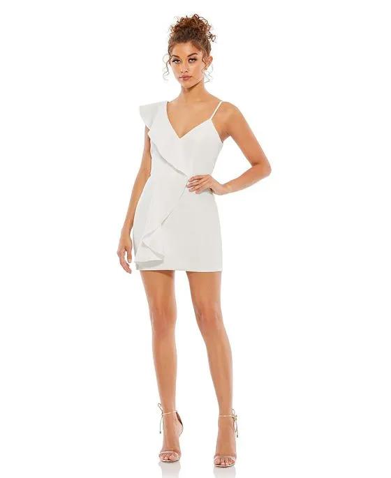 Women's Ieena Asymmetrical Ruffle Mini Cocktail Dress