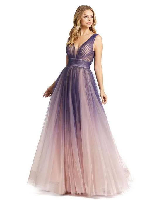 Women's Ieena Sleeveless Ombre Tulle Ball Gown