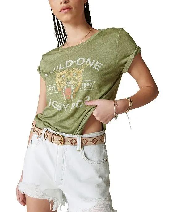 Women's Iggy Pop Wild One Classic Crewneck T-Shirt