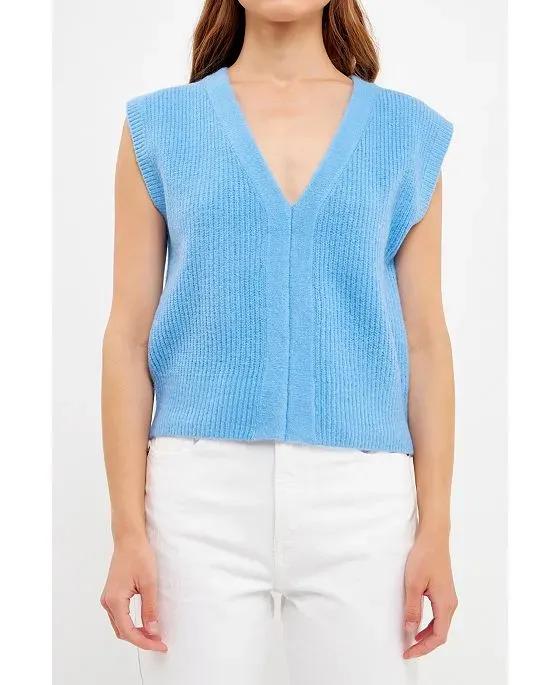 Women's Knit Sweater Vest