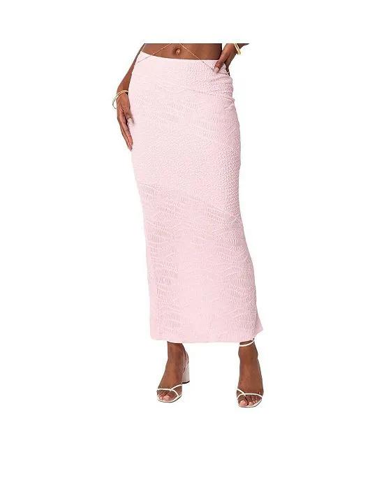 Women's Laguna Multi Texture Maxi Skirt