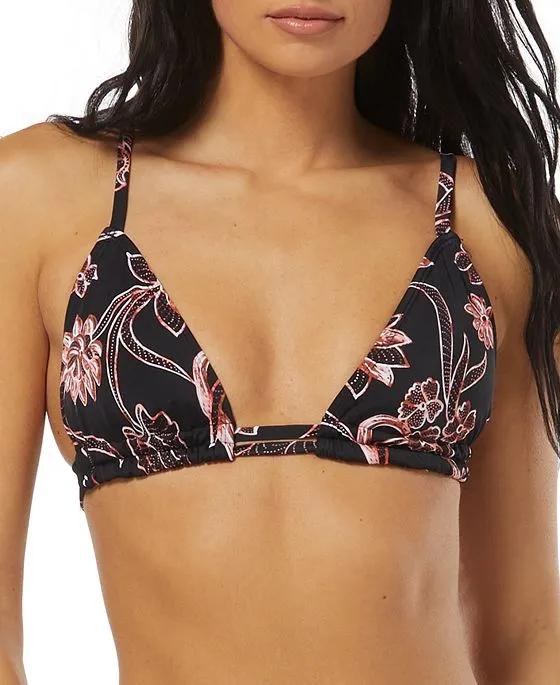 Women's Layla Printed Triangle Bikini Top, Created for Macy's